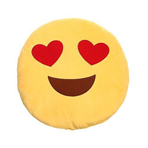 Emoticon Emoji Deko Kissen XXL – ca. 35×35 cm, Version:Affe (sieht nichts) - 7
