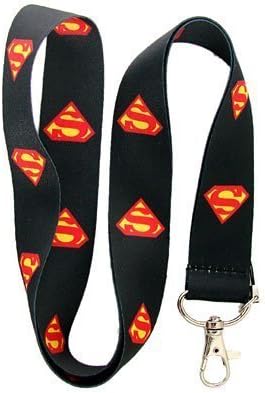 Superman Black Lanyard Keychain Holder by Micheal