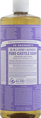 Magia Saponi Pure-sapone Dr. Bronner 18-in-1 di canapa di lavanda, 32 once
