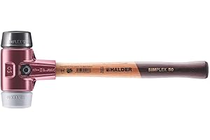 Halder 3023050 "Simplex" Soft-Face Rubber/TPE-Mid Mallet, Multi-Colour, 50 mm