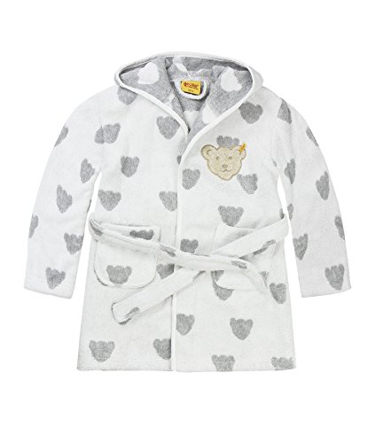 Preisvergleich Produktbild Steiff Unisex Bademantel 2937, Grau (Softgrey Melange 8200), 122 / 128