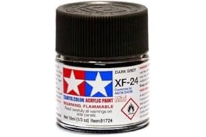 RCECHO Tamiya Model Color Acrylic Paint XF-24 Dark Grey Net 10ml 81724 Full Version Apps Edition