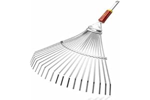 Outils Wolf Spain UEM – Balai à gazon Multi-Star, couleur argent et orange