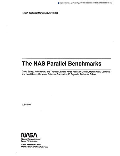 Preisvergleich Produktbild The NAS Parallel Benchmarks