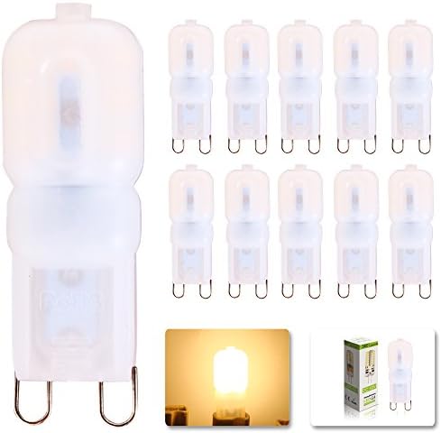 Mengjay® 10x G9 led corn lamp AC220V 2.5w 2835 SMD 14 LED Warm White Crystal Silicone Candle Replace 25W halogen lamps Dimmable light bulb