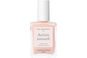 Manucurist Active Smooth 00 - Esmalte Uñas Tratamiento Uñas Reparador - Pintauñas Trasparente Nude Rosa - Endurecedor Uñas - Fortalecedor Uñas - Endurecedor Uñas - Regalo Originales Para Mujer
