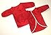 Baby Toddler Waterproof Children Kids Feeding Art Smock Bib Apron - 42cm - Age 0-18 months - Red