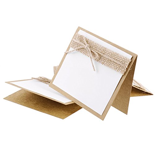 NUOLUX Tischkarten, 10pcs Name Tabelle Tischkarten für Hochzeitsparty - 2