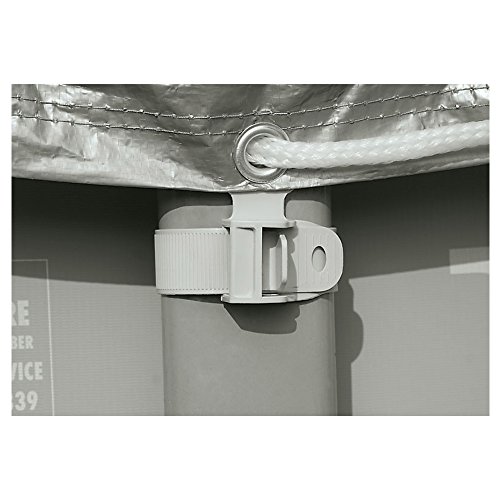 Intex Abdeckplane Deluxe für Frame-Pool, 549cm, grau, Überhang 20 cm - 3