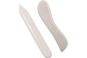 WUTA Falzbein Set, Falzbein für Papier, Falzbein Werkzeug für DIY, handgefertigtes Polieren, Buchbindefalzbein und Papierbasteln(A+B 2 Stück)