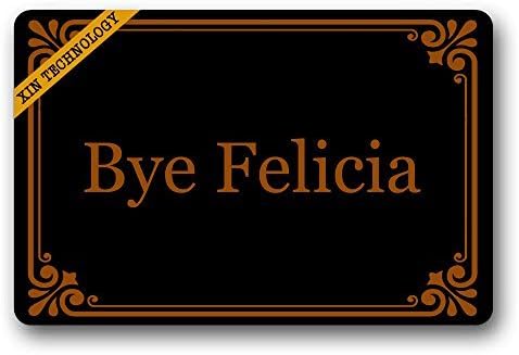 Bye Felicia Durable Rubber Non-Slip Doormat Entrance Rug Floor Mat Home Indoor Mats 23.6"x15.7"