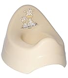 2 tlg. Set: ANTI RUTSCH – Trittschemel & Töpfchen / Nachttopf – “ Giraffe – creme “ – Tritthocker / Kindersitz – Kinderschemel & Kindertritt – groß – ideal als Erhöhung & Sitz – Kinderhocker – auch für Toilettentrainer – für Kinder Mädchen Jungen – Bad Kunststoff – Babytöpfchen / Kindertopf / Lerntöpfchen - 3