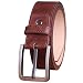 Produktbild herren gürtel braun 105 braun Business Vollrindleder Gürtel Leder Gürtel Cool Herrengürtel Jeansgürtel Retro Beiläufige Breite Dornschließe Gürtel für Männer braun G-WDLO-001-01-02