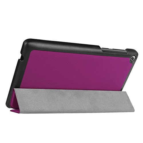 SZHTSWU® für Lenovo Tab2 A7-20F Hülle, Ultra Dünn PU Leder Shell Tablette Case Schutzhülle Flip Leder Tasche mit Ständer Etui für Lenovo Tab 2 A7-20 (7 Zoll) Tablet-PC (Lila) - 6