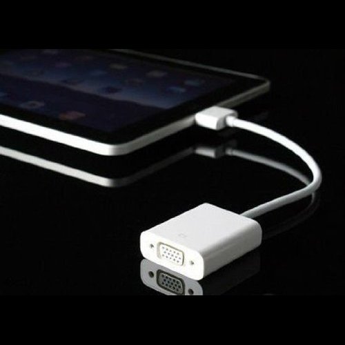 SODIAL (R) Dock Verbinder auf VGA-Adapter Video Kabel fuer Apple iPad 2 3 iPhone 4 3 – Weiss - 5