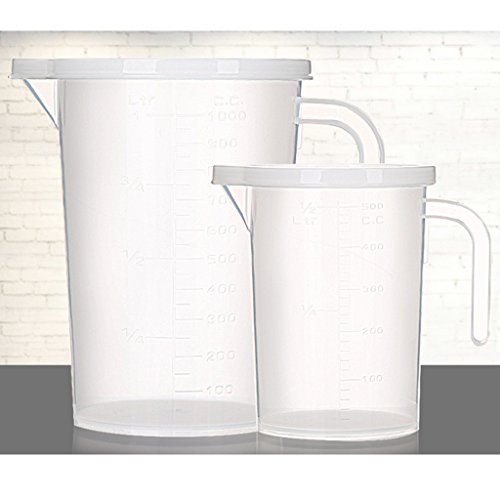 MagiDeal Transparente Küche Flüssigskala Messbecher Messbehälter – Klar, 500ml - 5