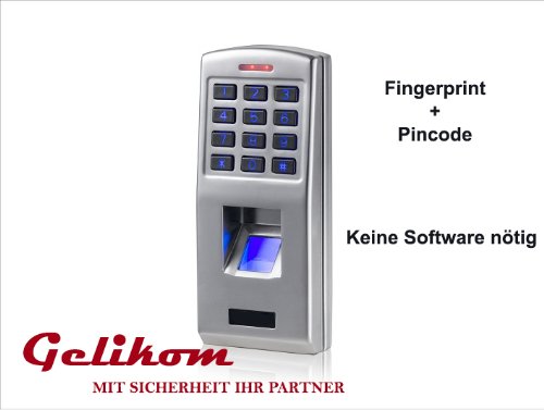 Preisvergleich Produktbild Biometrisches Fingerprint & Code Türschloss Türöffner Zutrittskontrollsystem