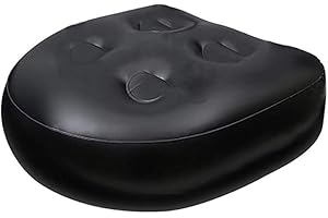 ANJINGUANG Coussin rehausseur de Spa et avec Ventouse, Support Dorsal pour Le Bain, Le Spa et Le Spa - Coussin de Massage Gonflable Parfait pour Les piscines - pour Adultes et Enfants