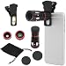 Produktbild Objektiv Universal 4 in1 Wechselrahmen Handy Kamera Len Kit 10 x Zoom Teleobjektiv Fish Eye + Weitwinkel + Micro Clip-Objektiv für Samsung Galaxy S2/S3/S4 +/S5/S5 Neo/S5 Min/S6/S6 Edge/S6 Edge Plus, S7/S7 Edge/S7 Edge Plus, J3, J5, A3, Note 1/2/3 +, Tab 2, Note 8, 10.1 +, MOTO X/Nexus 4/5/7 +