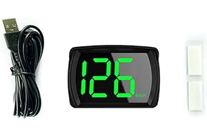 Shkalacar Inteligentny prędkościomierz GPS HUD, wyświetlacz głowy samochodu HUD KM/H MPH z LED duży wyświetlacz policyjny do samochodu, ciężarówki, SUV, motocykla, zestaw 1