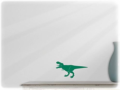 wallfactory - wall decal - 1 sweet T. rex in green