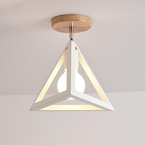 Neixy - Antique 1-Light Ceiling Lamp Retro Vintage Industrial Mini Painting Metal Rustic Flush Mounted Pendant Lights Suitable for Villa Garage Warehouse Lighting Fixtures ( Color : White 3 )