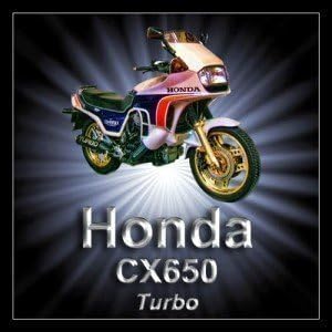 Honda CX650 Turbo Motorcycle Acrylic Drinks Coaster
