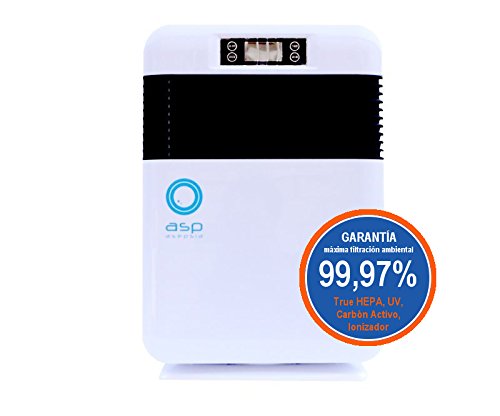 Purificador de Aire Doméstico con Filtro True HEPA para la eliminación de alérgenos y contaminación Ambiental