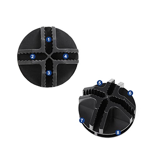 Songmics 20 Stück Kunststoff Verbindungsstück Plastikverbindungsstück für DIY Steckregalsystem schwarz ALPC0B-20 - 2