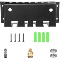 Wandhalter Für Hochdruckreiniger-Zubehör – Mit 7 Düsenlöchern & Ständer (schwarz, Metall)