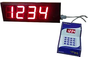 Delight Display India Token Display System (4 Inch 4 Digits Bell)