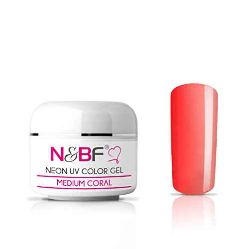 Neon Farbgel Medium Coral 5ml-Premium Profi UV Color Gel