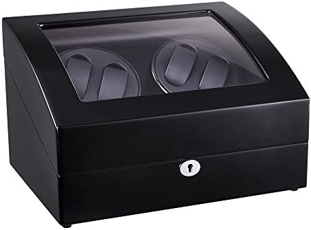 Watch Winder Wooden Automatic Rotation Watch Winder Storage Case Display Box Bla46
