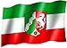 Produktbild Flagge/Fahne NORDRHEIN-WESTFALEN Staatsflagge/Landesflagge/Hissflagge mit Ösen 150x90 cm, sehr gute Qualität
