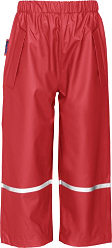Playshoes Rain Waterproofs Easy Fit Boy's Trousers Red, 9-12 months (80cm)