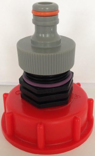 AM13599 outlet adapter with plug suitable for Gardena, IBC containers, accessories, garden, vats, rainwater tanks, adapters, fitting, cans, cistern, ton