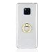 Produktbild Everainy Huawei Mate 20 Pro Hülle Silikon Bumper Gummi Cover mit Ring 360 Grad Ständer Hüllen Kompatibel für Huawei Mate 20 Pro Handyhülle Stoßfest TPU Stoßstange Schutzhülle (Weiß)