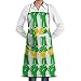 Produktbild Bib Apron with 2 Pockets Mauritania Flag Raised Fist Extra Long Ties Küchenschürzen for Women and Men, Resistant to Droplets waitress aprons