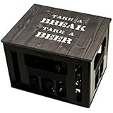 Geschenkidee Bierkastensitz Sitzauflage Hocker mit Motiv TAKE A BREAK