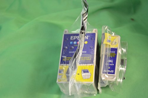 Epson T007 + T009 Original Tintenpatronen, 2-er Set mit 1 x schwarz/farbige tinten