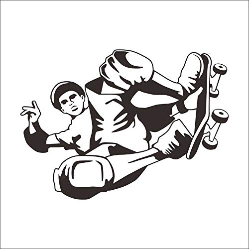 Preisvergleich Produktbild zzlfn3lv Dia Platte Aufkleber Skating Skateboard Longboard Sport Kinderzimmer Vinyl Aufkleber Dekoration Wandbild Wandtattoo 58 * 83cm