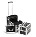 Urbanity Professional Large Aluminium Beauty Makeup Trolley Case Black Croc
