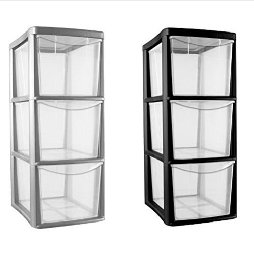 3 Drawers High Quality Plastic Storage Organizer \ Utility Racks Tower Unit Organization Organize Closet Containers Box Shelves Holder Rack Space Baskets Items Stuff Products Wall Floor Table Chair Shelving Household Indoor Outdoor Garage Patio Garden Mobile Portable Small Big Large Medium Compact Inside