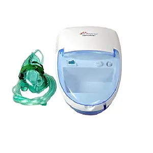 Dr. Morepen Cn06 Child Nebuliser (White) with Free Mediexchange Magic Napkin