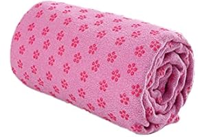 Morbuy Antiscivolo Yoga Asciugamano Extra Lunga, Morbida Microfibra Design Ingegnoso Asciugamano per Fitness Ideale per Yoga, Pilates e Allenamento