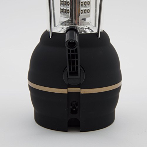 Apollo LED Solar Camping Laterne SV034, mit USB Powerbank Funktion zum Aufladen des Handys, Multifunktionale Lampe, Farbe: Schwarz - 2