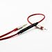 Produktbild ketdirect Kabel für Sennheiser Momentum/Momentum 2.0/HD1 Wireless ohraufliegende Kopfhörer, Fernbedienung Lautstärkeregler und Mikrofon Kompatibel iPhone iPod iPad iOS nur rot