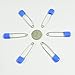 Eshop 12pcs Safely Pins Baby Child Infant Kids Stainless & Rustproof Diaper Pins+ Eshop Cable Tie (Light Blue)
