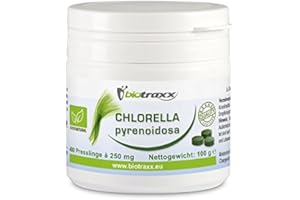 ‎BIOTRAXX Biotraxx Chlorella pyrenoidosa 100g - 400 Tabletten, je 250 mg