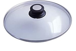 DE BUYER -4112.24 -couvercle verre bouton bak./inox ø 24cm, Argent